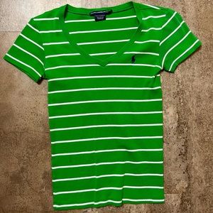 Green Striped Polo Ralph Lauren Size Small